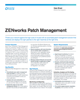 ZENworks Patch Management 数据表